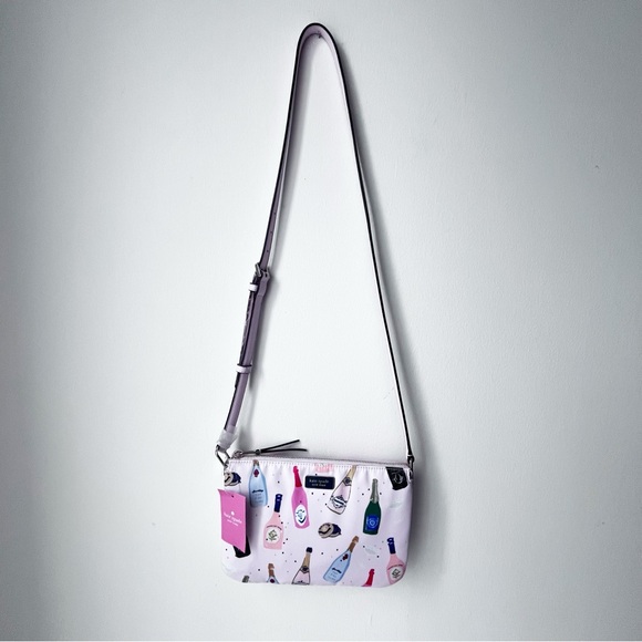 New kate spade New York Dawn Champagne Pink Crossbody Bag Purse - Picture 3 of 13